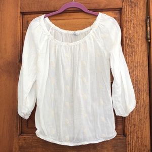 Off the Shoulder Pineapple Blouse